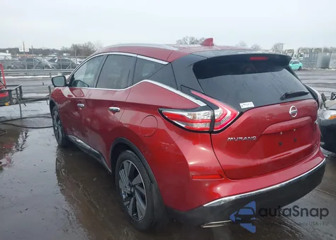 2016 Nissan Murano Platinum z USA, uszkodzony, nr VIN 5N1AZ2MH0GN166209